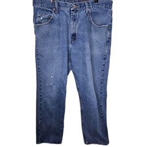 Wrangler Mens Comfort Super or Relaxed Fit Jeans Blue Denim Size 36x30